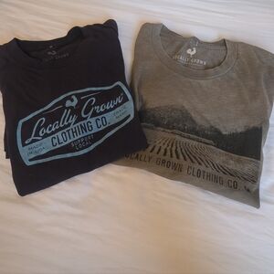 Locally Grown Womens T Shirts Size Medium-see Description